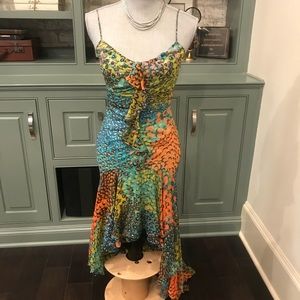 Bcbgmaxazria Dresses  Peacock High Low Dress s 2